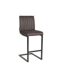 Tabouret De Bar En Microfibre Anthracite - Par 2