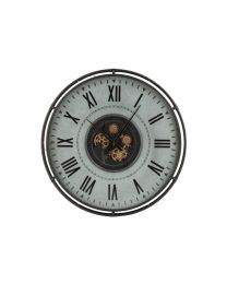Horloge Bord Metallique Chiffres Romains Metal Gris/noir/or Large