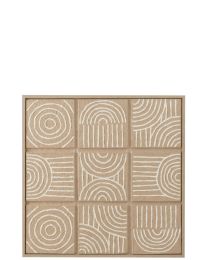 Tableau Grille Papier Beige
