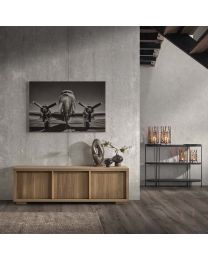 Meuble Tv En Chêne Avec 3 Portes