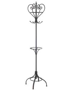Porte-manteau Debout Rond Metal Noir